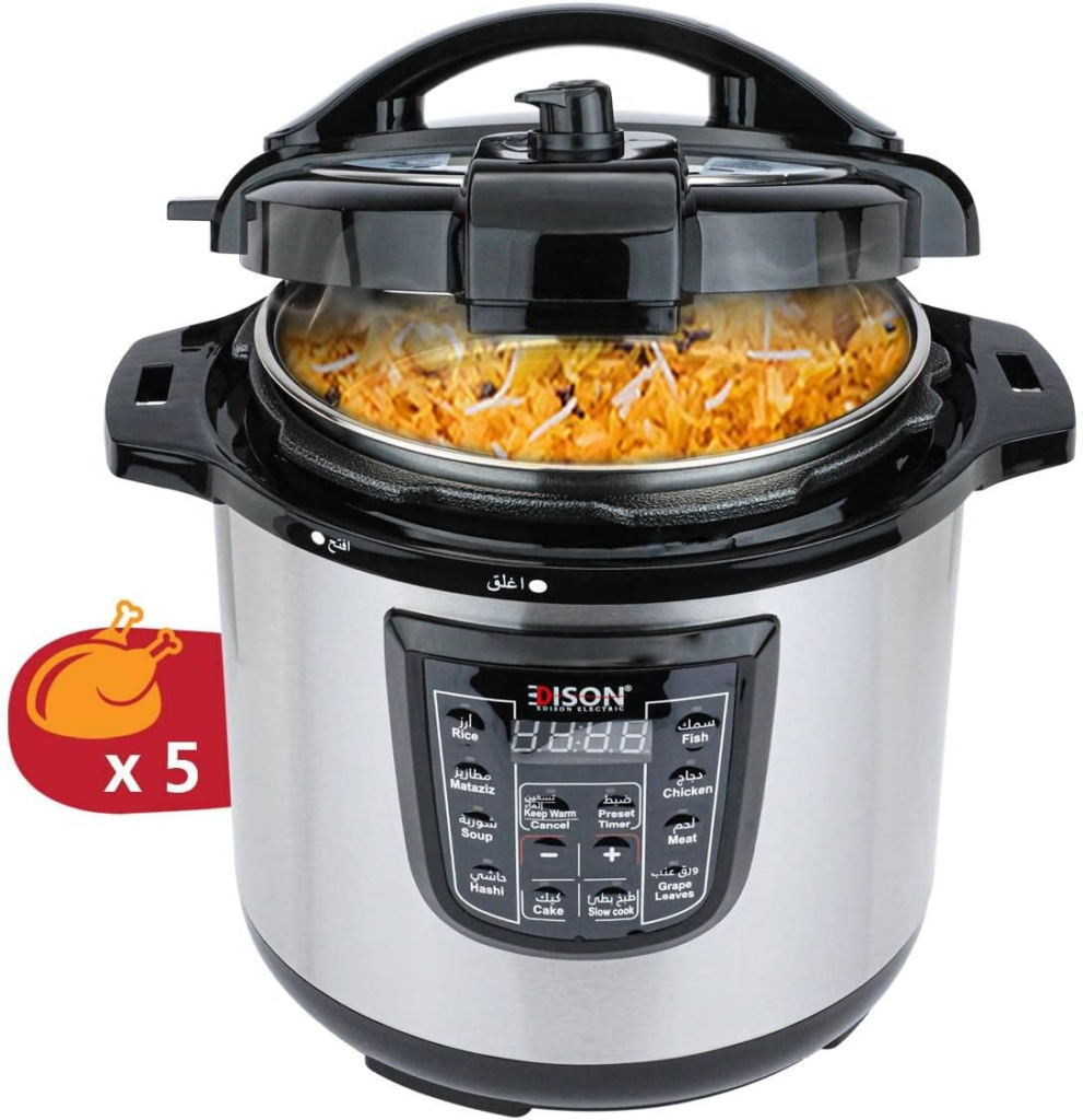 قدر ضغط كهربائي اديسون 12 لتر