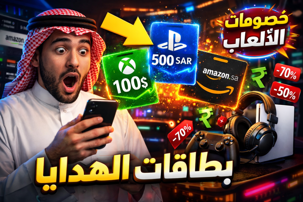 بطاقات الهدايا والألعاب